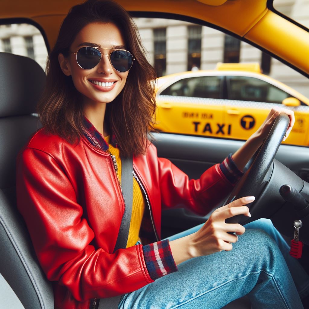 Kobieta kierowcą taksówki w Mora Mora